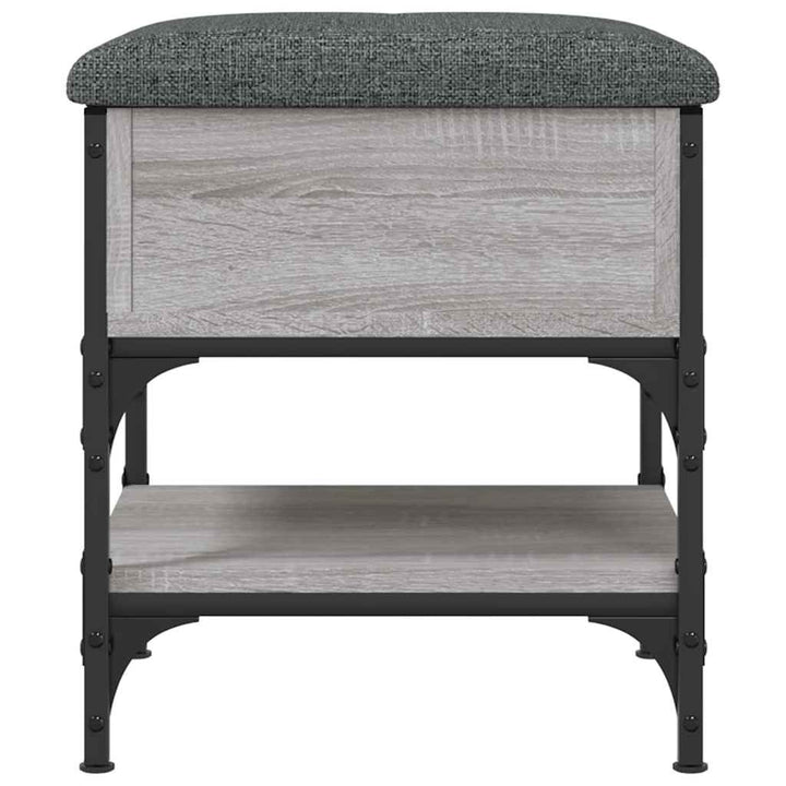skobænk 42x42x45 cm konstrueret træ grå sonoma-eg