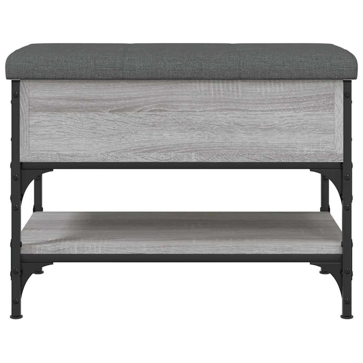skobænk 62x42x45 cm konstrueret træ grå sonoma-eg