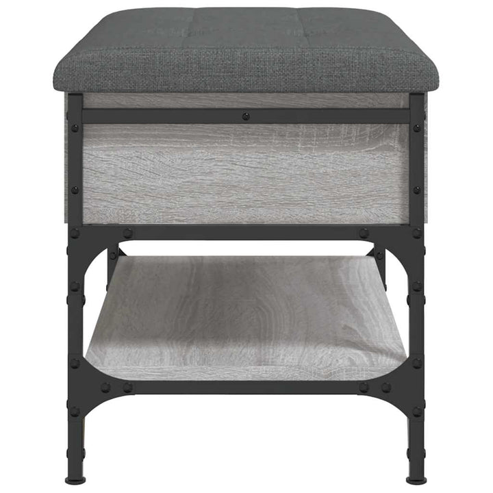 skobænk 62x42x45 cm konstrueret træ grå sonoma-eg