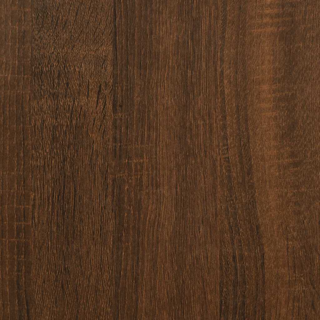 skobænk 62x42x45 cm konstrueret træ brun egetræsfarve