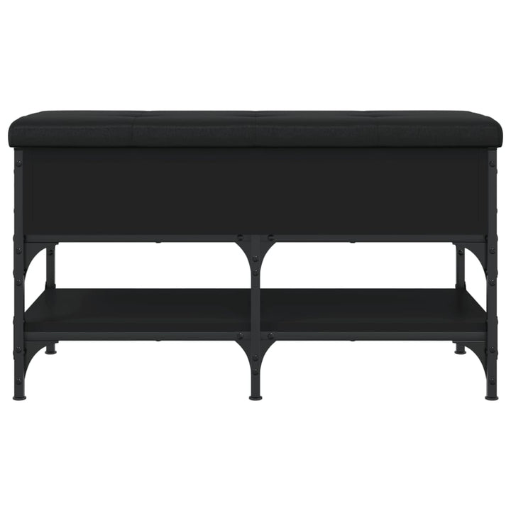 skobænk 82x42x45 cm konstrueret træ sort