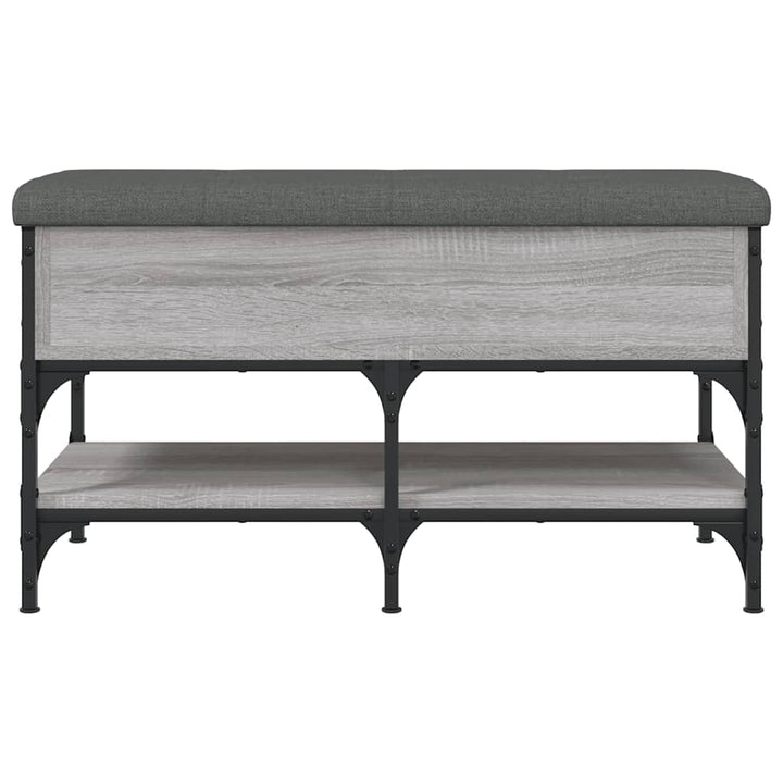 skobænk 82x42x45 cm konstrueret træ grå sonoma-eg