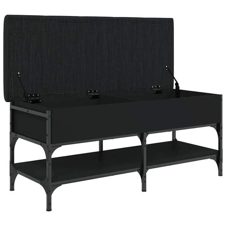 skobænk 102x42x45 cm konstrueret træ sort