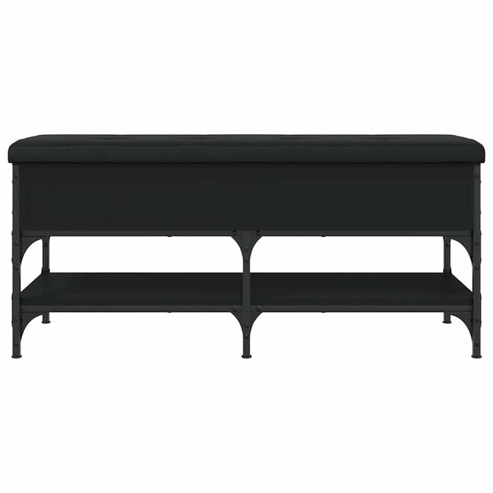 skobænk 102x42x45 cm konstrueret træ sort