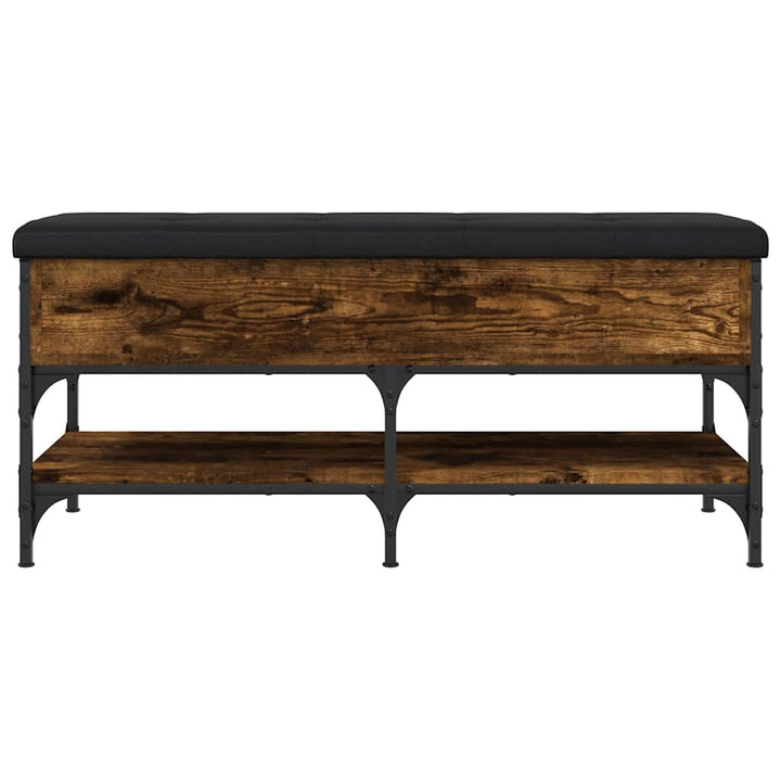 skobænk 102x42x45 cm konstrueret træ røget egetræsfarve