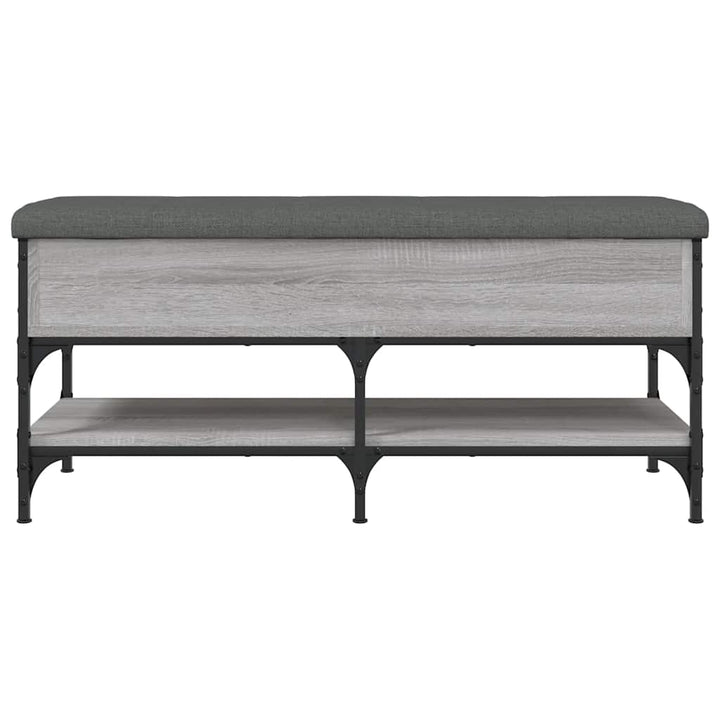 skobænk 102x42x45 cm konstrueret træ grå sonoma-eg