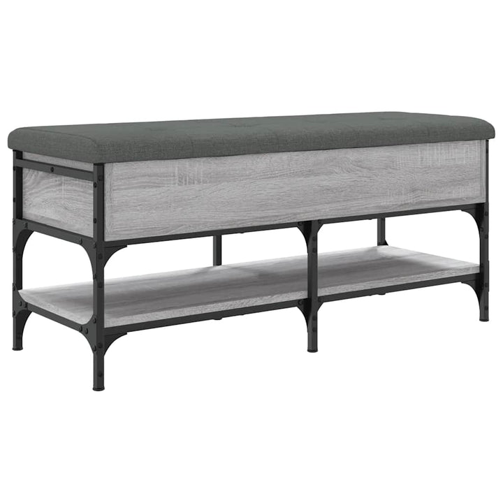 skobænk 102x42x45 cm konstrueret træ grå sonoma-eg