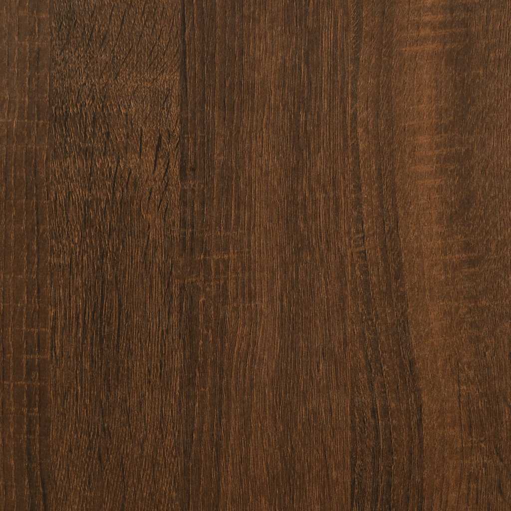 skobænk 102x42x45 cm konstrueret træ brun egetræsfarve