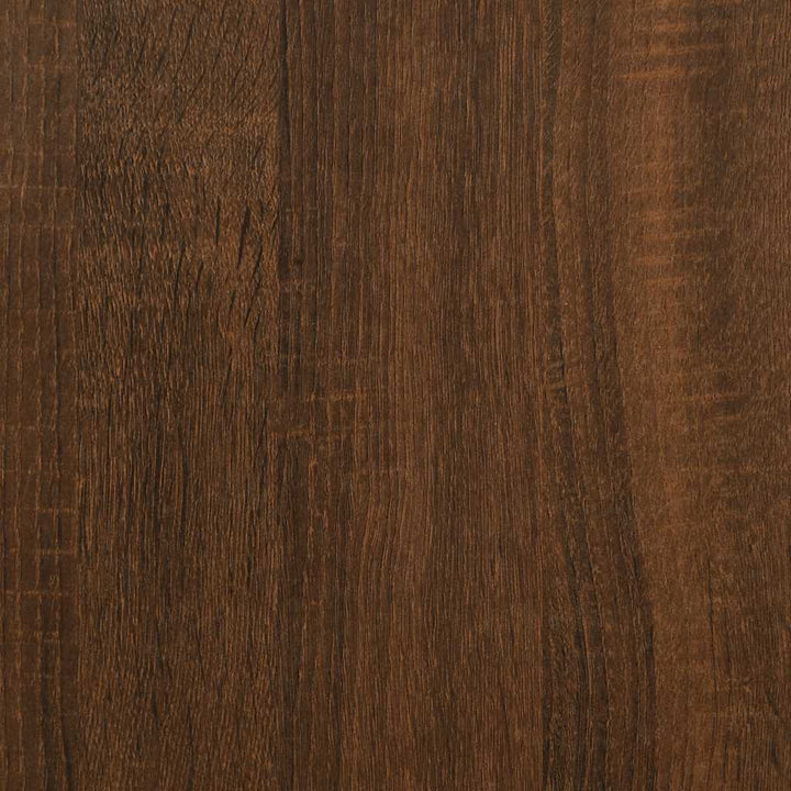 skobænk 85,5x42x57,5 cm konstrueret træ brun egetræsfarve