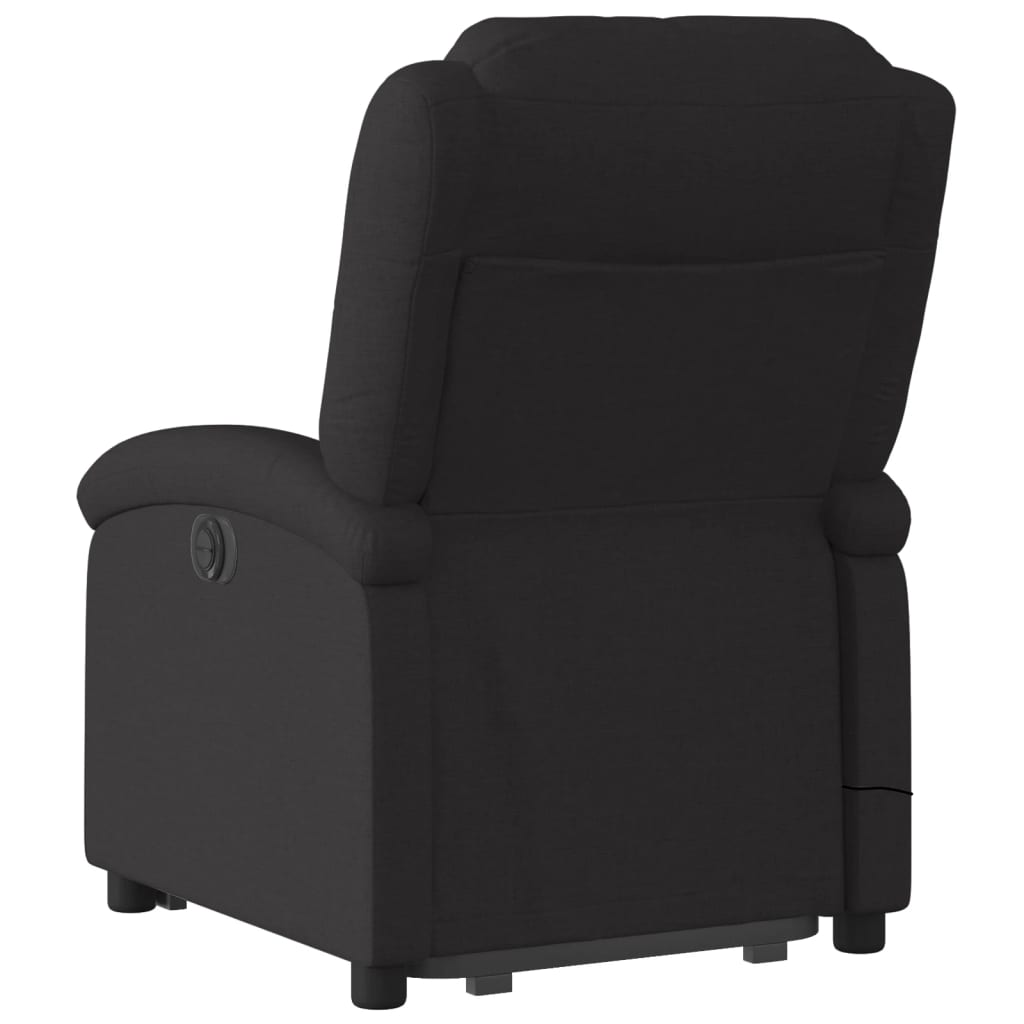 elektrisk massagestol med løftefunktion stof sort