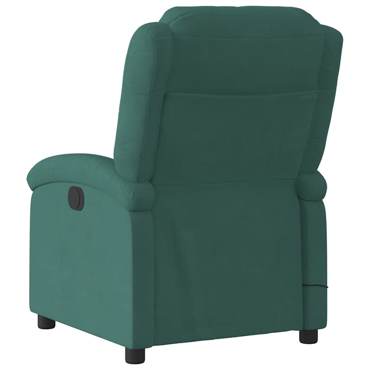 massagestol velour mørkegrøn