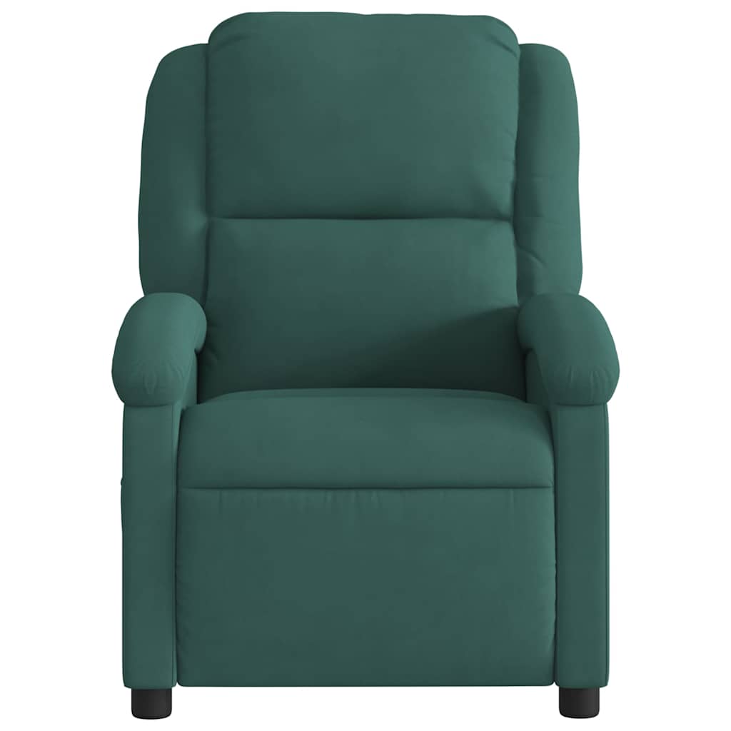 massagestol velour mørkegrøn