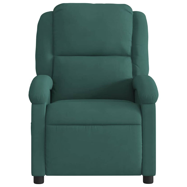 massagestol velour mørkegrøn