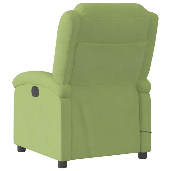 massagestol velour lysegrøn