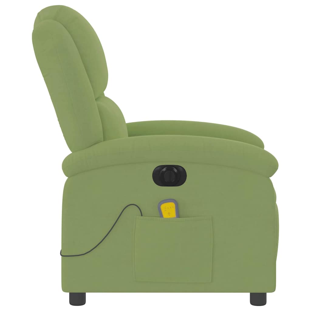 massagestol velour lysegrøn