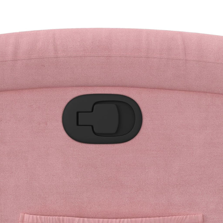 løftestol velour pink