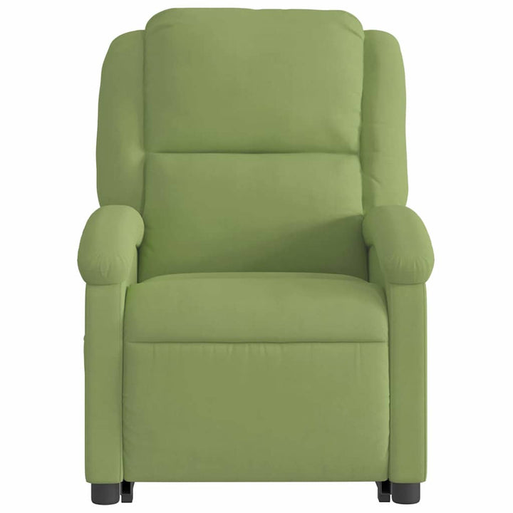 løftestol med massagefunktion velour lysegrøn