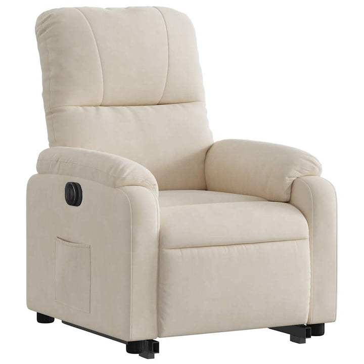 løftestol mikrofiberstof beige