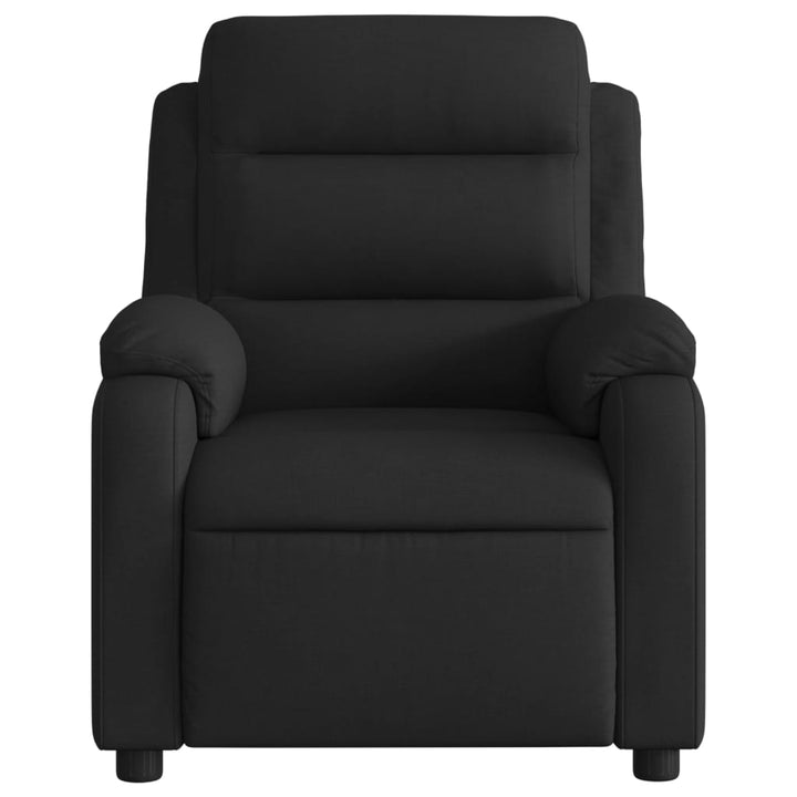 eldrevet massagestol stof sort