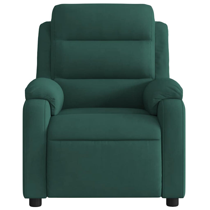 massagestol velour mørkegrøn