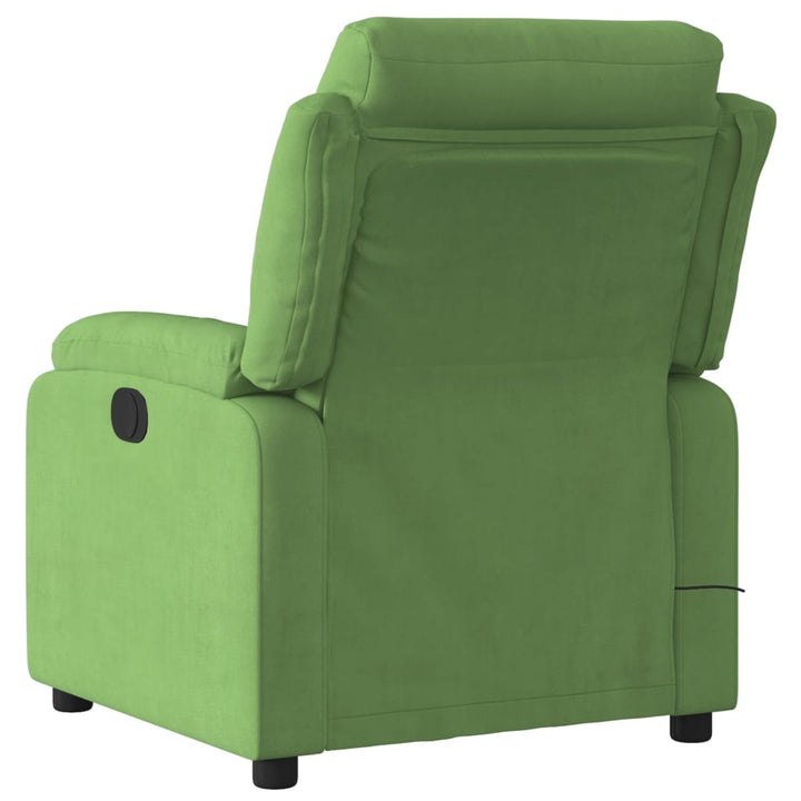 massagestol velour lysegrøn