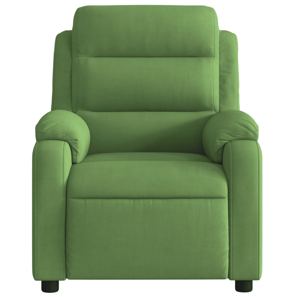 massagestol velour lysegrøn