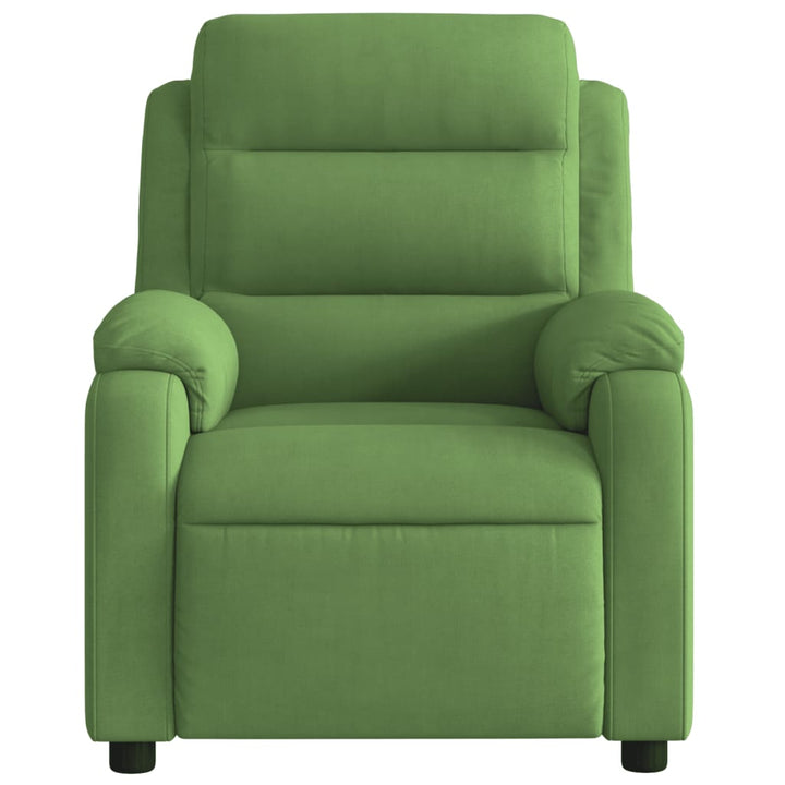 massagestol velour lysegrøn