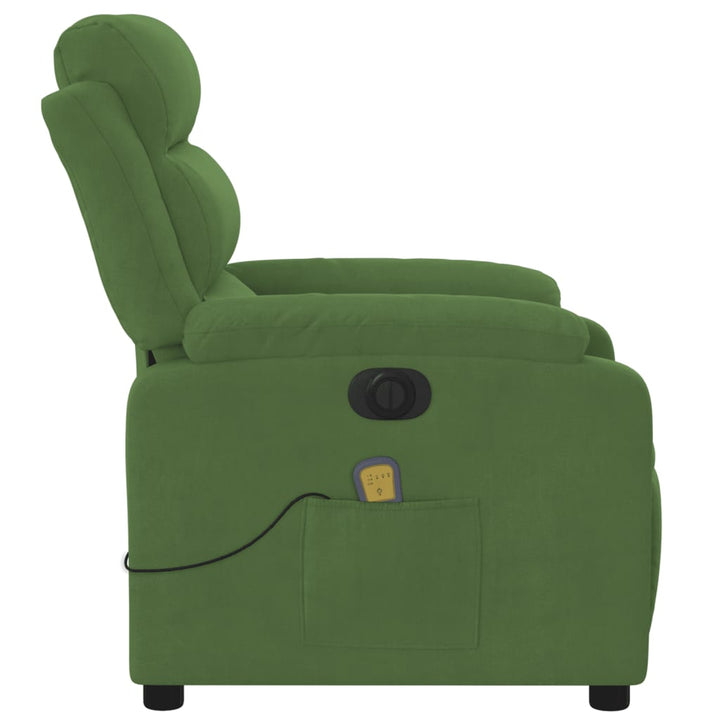 massagestol velour lysegrøn
