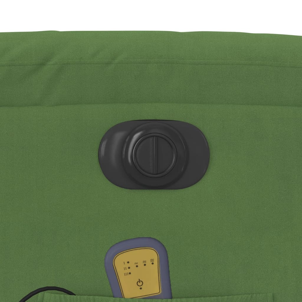massagestol velour lysegrøn
