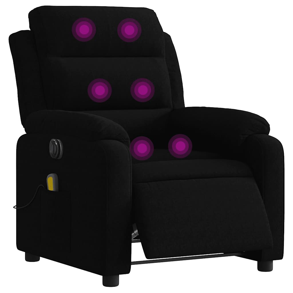 massagestol velour sort