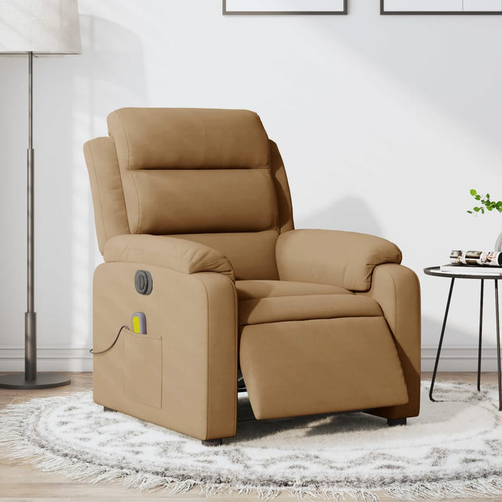 massagestol velour brun