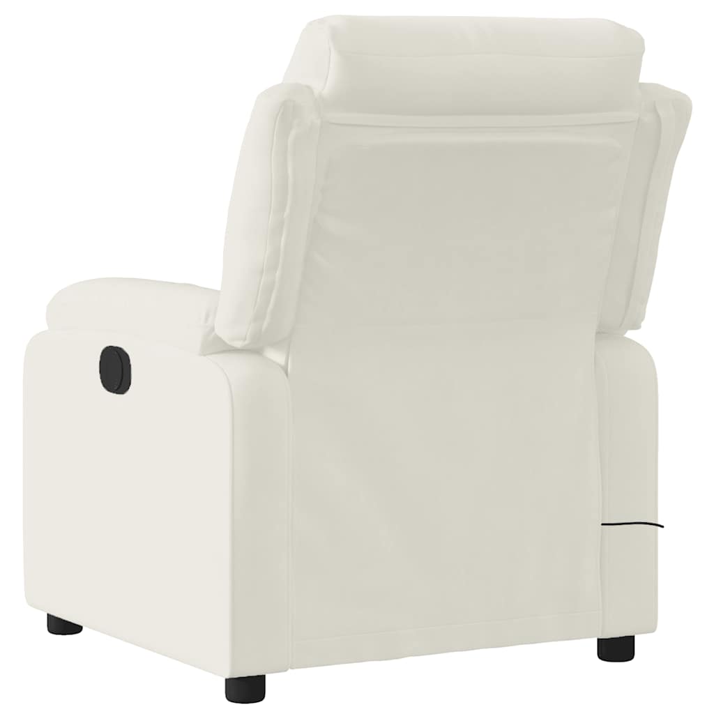 massagestol velour cremefarvet