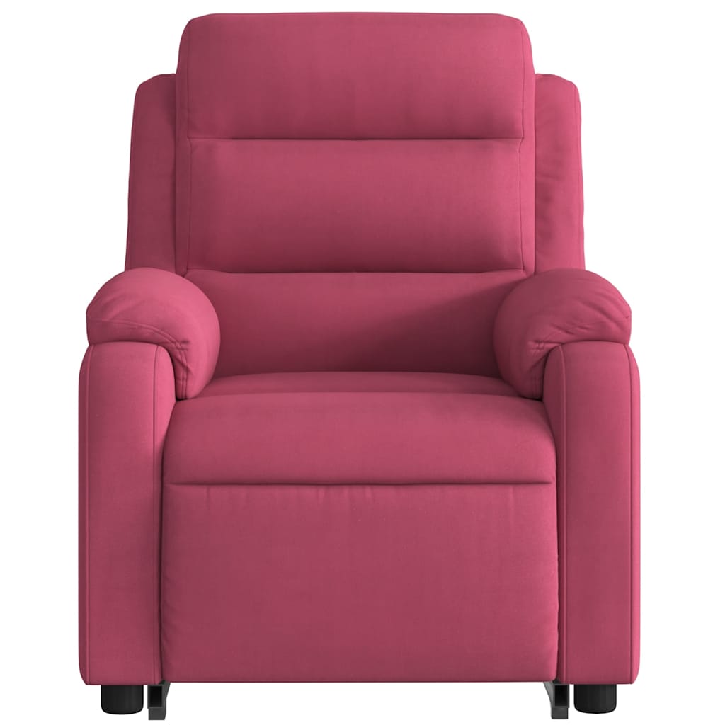 løftestol velour vinrød