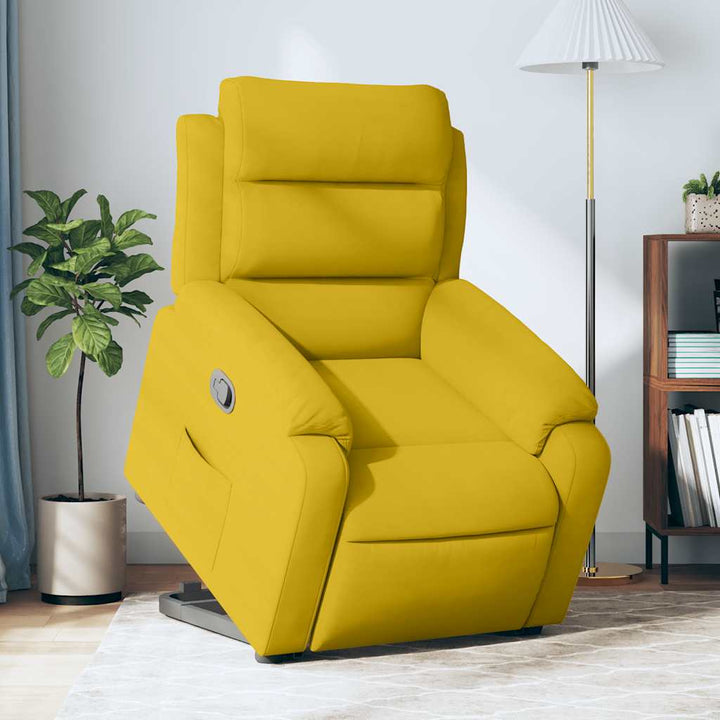 løftestol velour gul