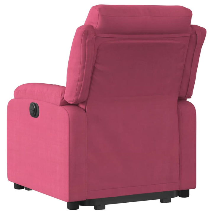 løftestol velour vinrød
