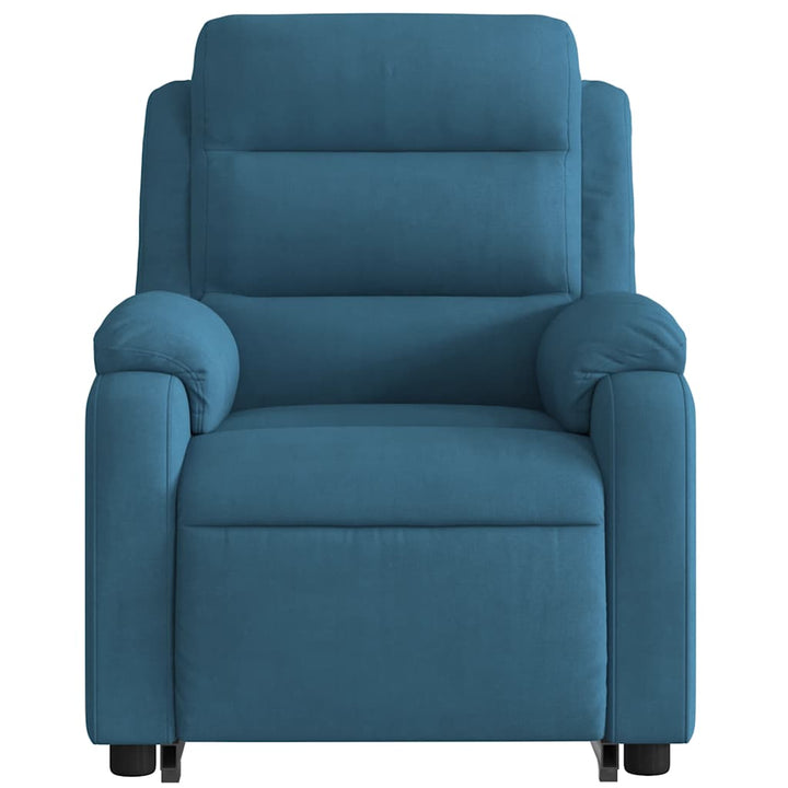 løftestol velour blå