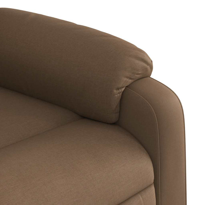 eldrevet massagestol stof brun