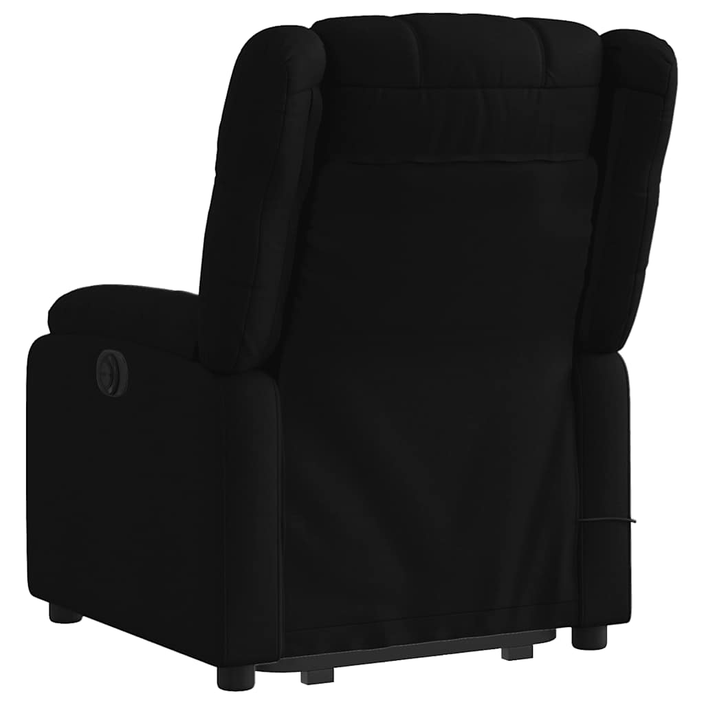 løftestol med massage stof sort