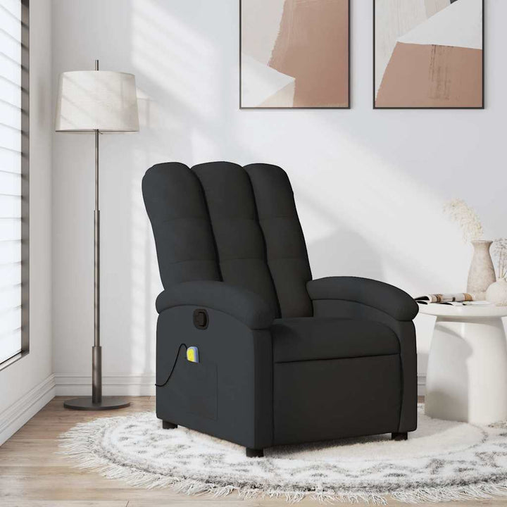 massagestol sort stof