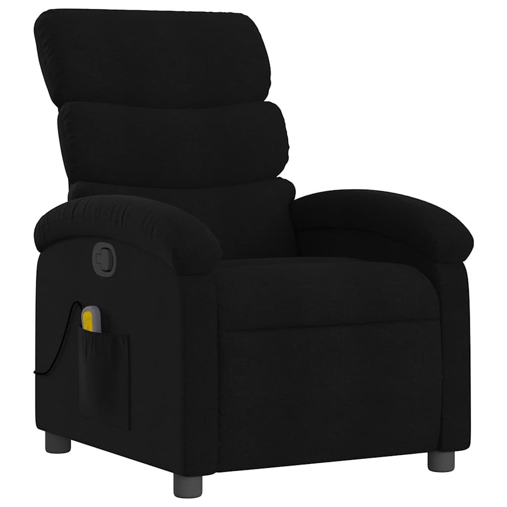 massagestol sort stof