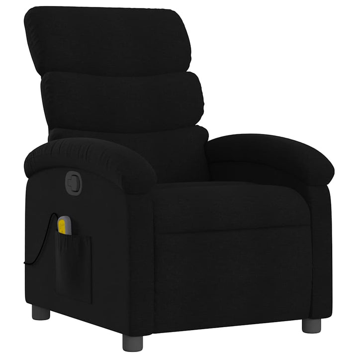 massagestol sort stof