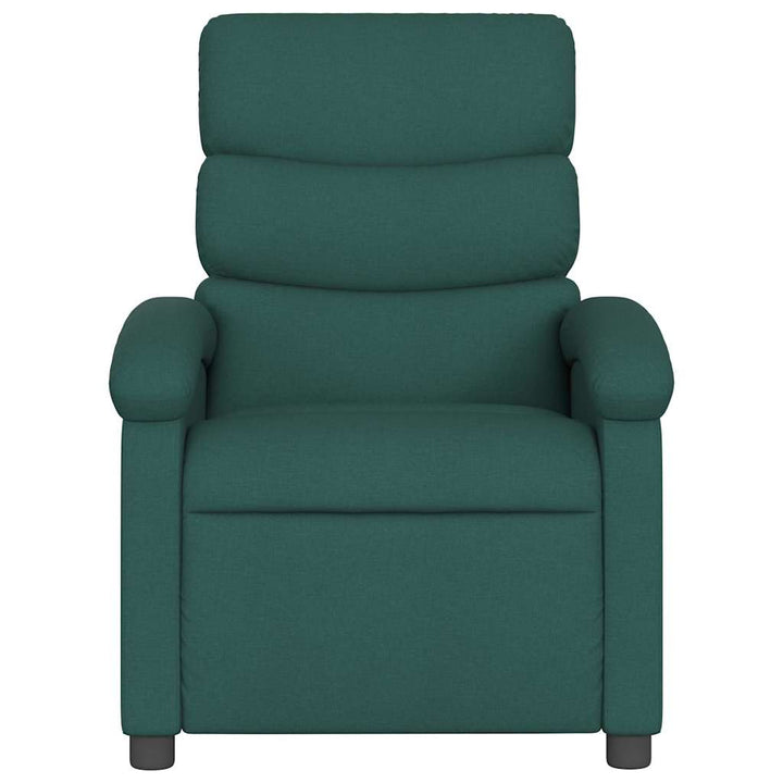 massagelænestol mørkegrøn stof