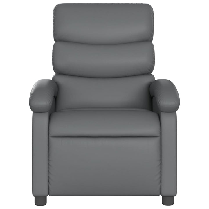 massagestol grå kunstlæder