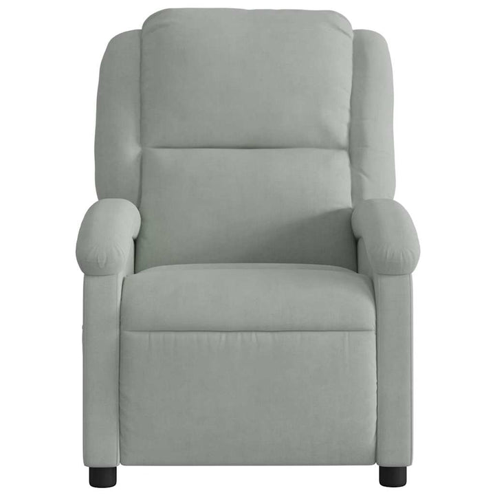 Massagestol Lysegrå Velour