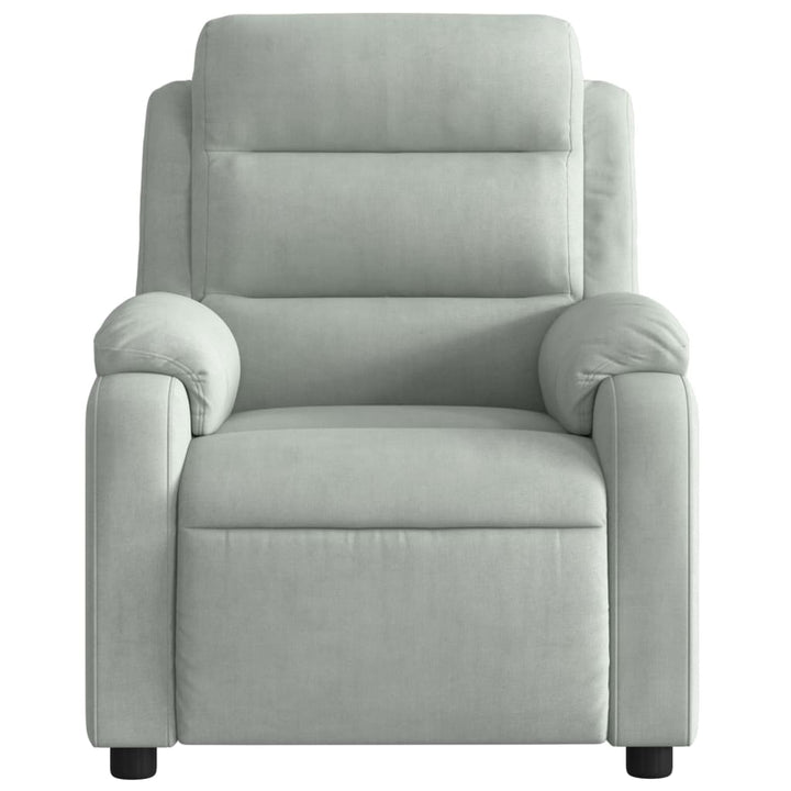 Massagestol Lysegrå Velour