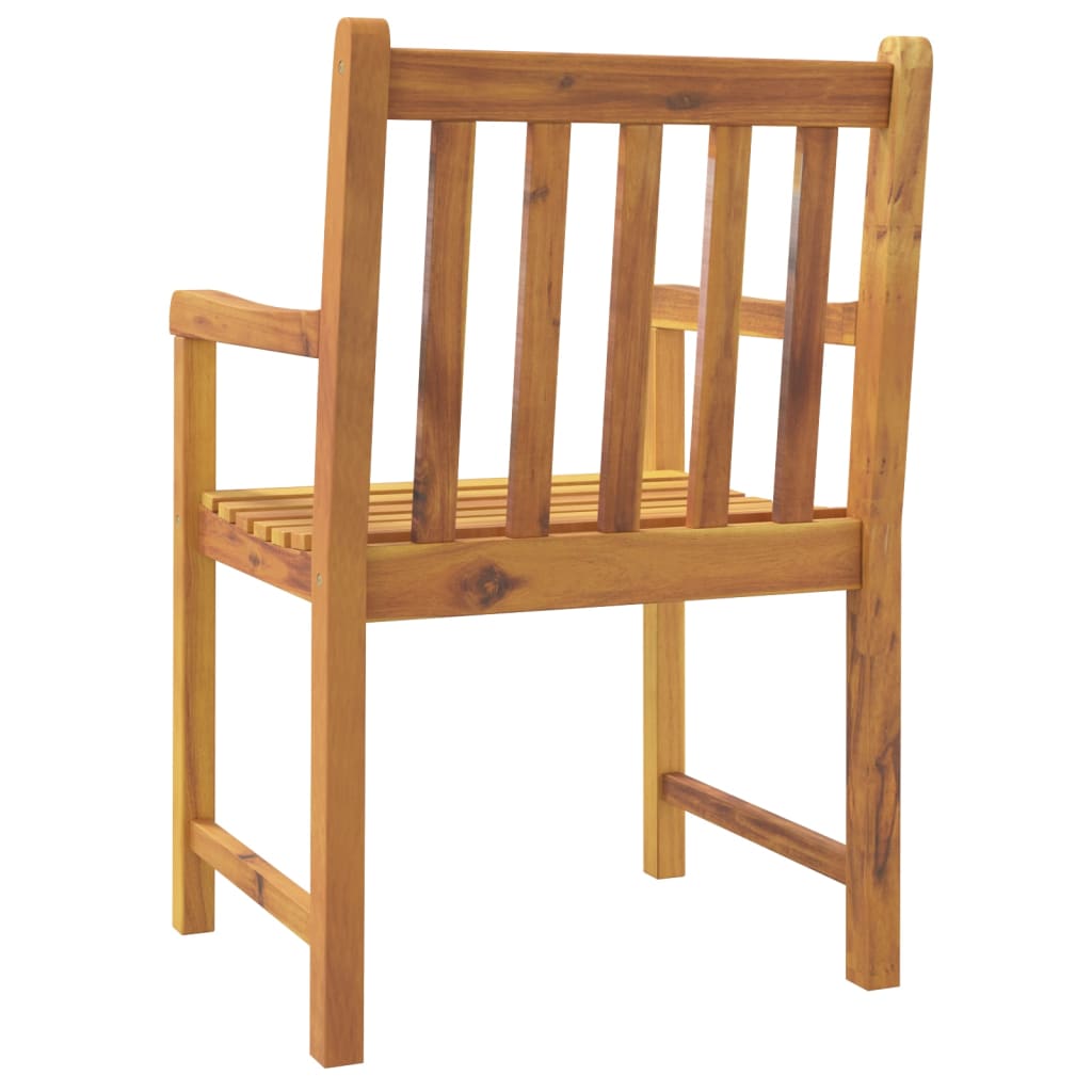 havestole 8 stk. 56x55,5x90 cm massivt akacietræ