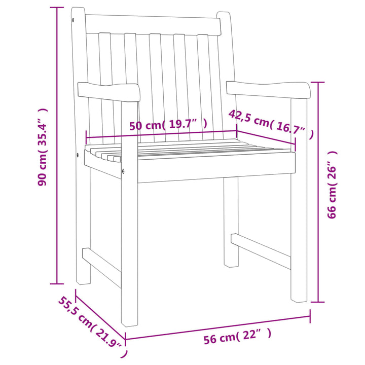 spisebordssæt til haven 5 dele massivt akacietræ