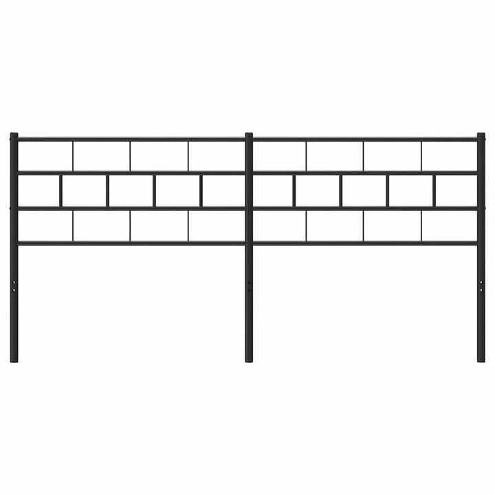 udskiftningsgavl 160 cm metal sort
