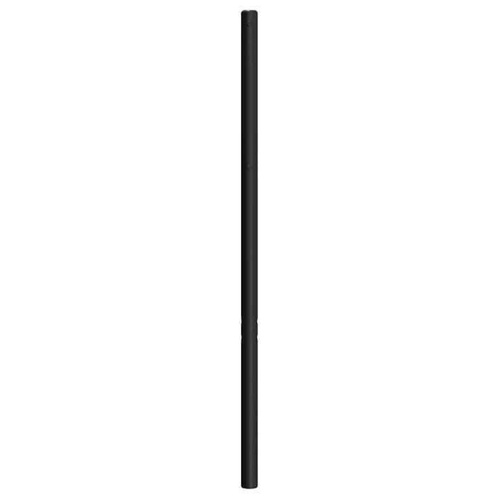 udskiftningsgavl 160 cm metal sort