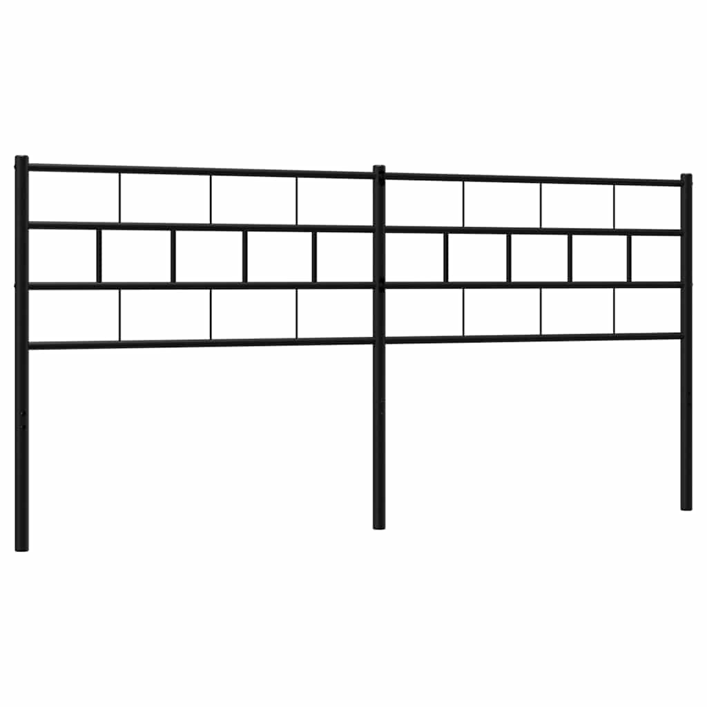 udskiftningsgavl 160 cm metal sort
